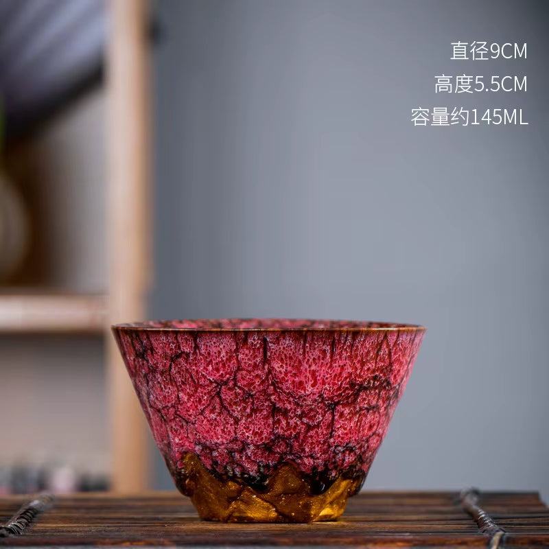 Kiln Transforms the Master'S Cup Ceramic Coffee Mug Simplicity Household Kung Fu Teacup Creative Tasting Cup Personal Single Mug
