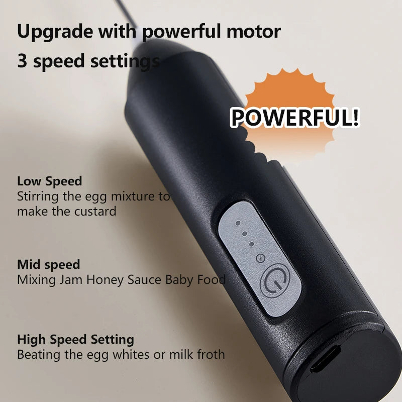 Wireless Milk Frs Electric Handheld Blender Electrical Mini Coffee Maker Whisk Mixer with USB for Coffee Cappuccino Cream