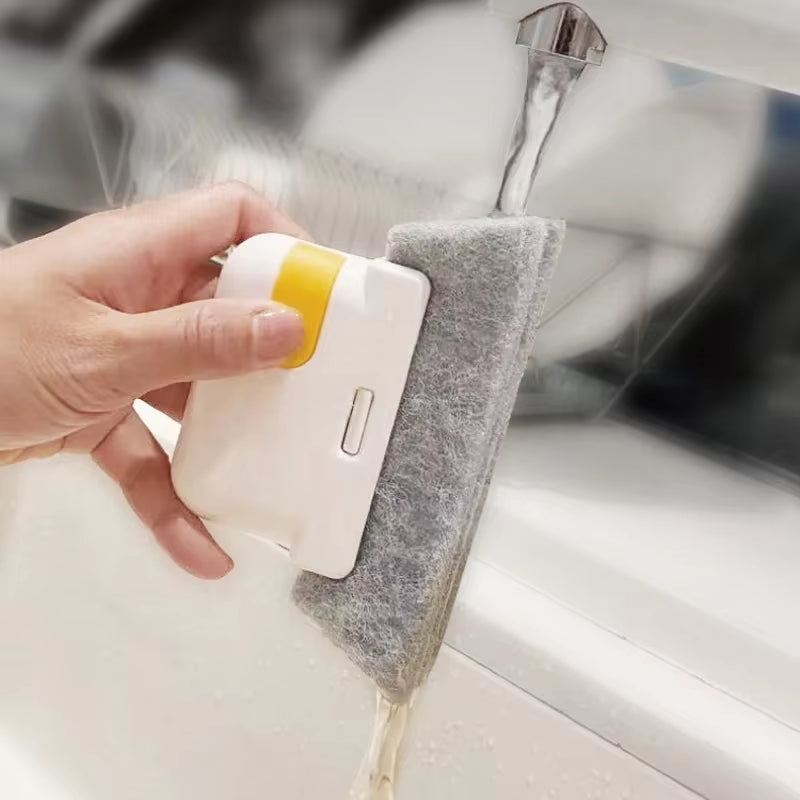 Household Cleaning Brush Groove Cleaning Tool Window Track Cleaner Window Groove Brush Scouring Door Track Pad Gap Cleaner
