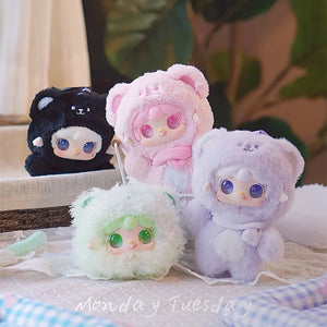 Yooki 4Th Generation Blind Box Take a Bit Small Bear Series Plush Toys Exquisite Doll Keychain Backpack Pendant Mystery Box Gift