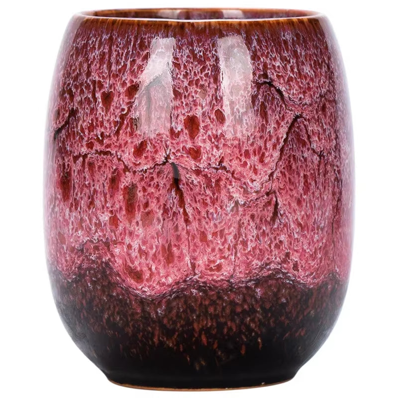 Kiln Transforms the Master'S Cup Ceramic Coffee Mug Simplicity Household Kung Fu Teacup Creative Tasting Cup Personal Single Mug