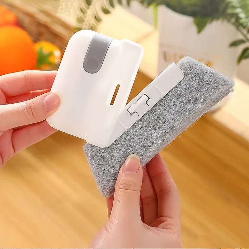 Household Cleaning Brush Groove Cleaning Tool Window Track Cleaner Window Groove Brush Scouring Door Track Pad Gap Cleaner