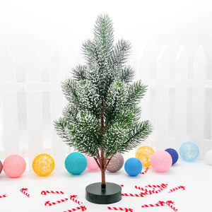 30CM Shiny Mini Artificial Christmas Tree Desktop Immortal Decoration New Year Family Decoration Birthday Gift Valentine'S Day