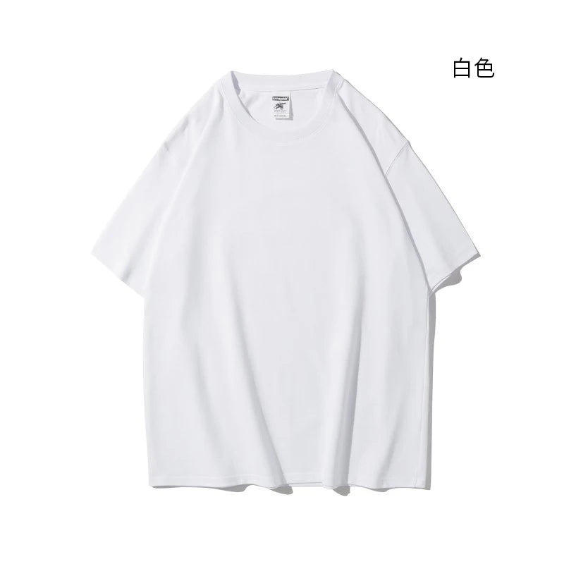 50 piece Custom Logo High Quality T shirt Heavyweight Gym Apparel with Solid Pattern and Comfortable Neck