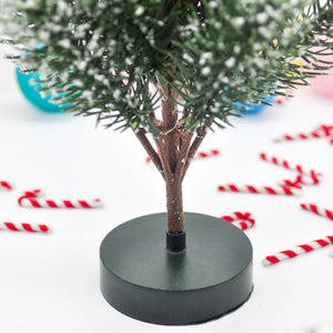 30CM Shiny Mini Artificial Christmas Tree Desktop Immortal Decoration New Year Family Decoration Birthday Gift Valentine'S Day