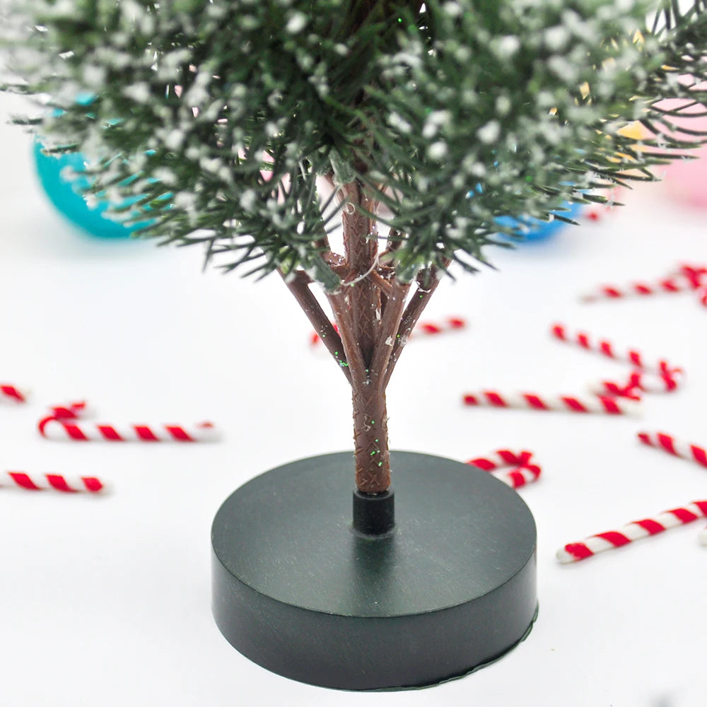 30CM Shiny Mini Artificial Christmas Tree Desktop Immortal Decoration New Year Family Decoration Birthday Gift Valentine'S Day