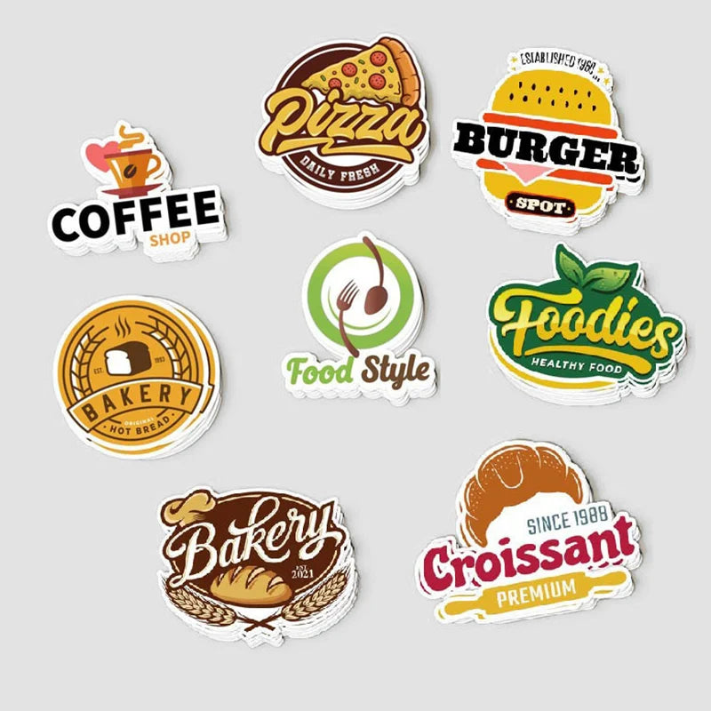 50 Pcs Custom LOGO Printing Die Cut Vinyl Stickers Customized Waterproof Cartoon Stickers Manufacturers Custom Stickers