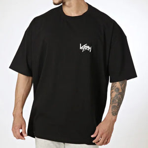 50 piece Custom Logo High Quality T shirt Heavyweight Gym Apparel with Solid Pattern and Comfortable Neck