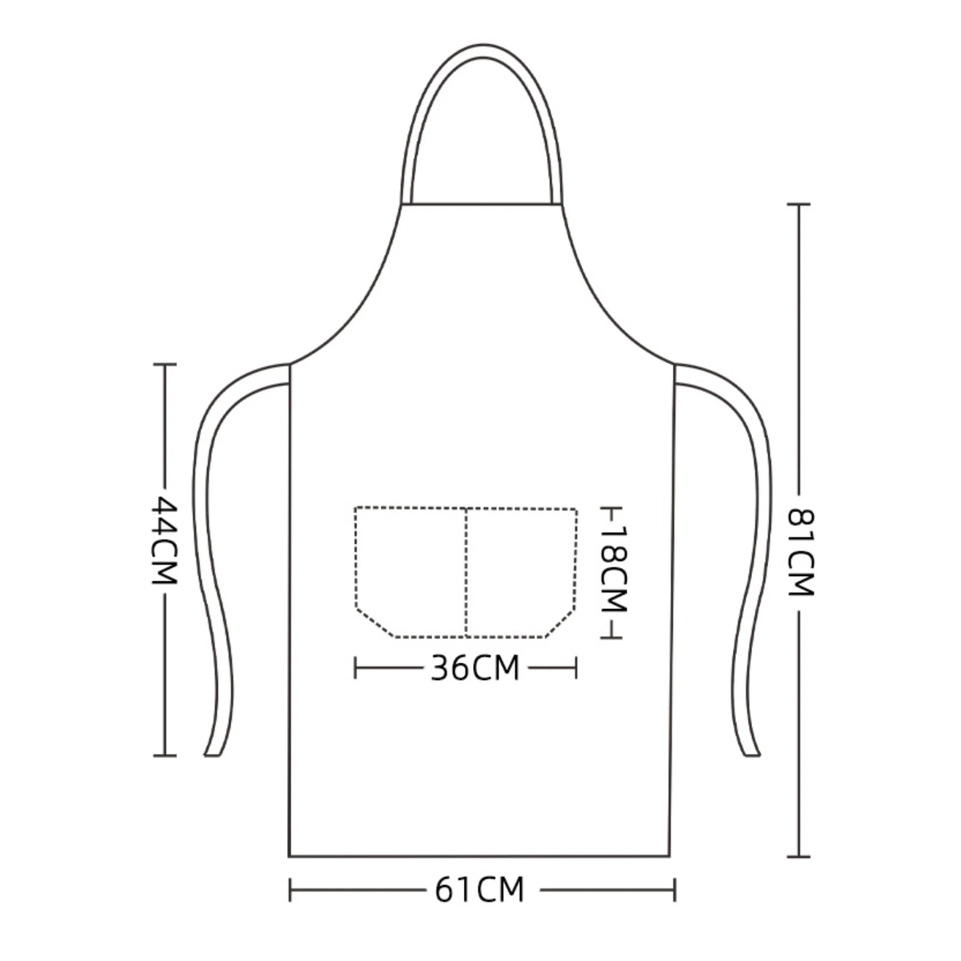 Customized Logo Waterproof Work Kitchen Canvas Apron with Pockets for Women Men Waiter Coffee Restaurant Chef Uniform