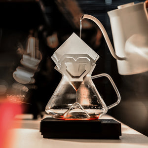 Hill Coffee Server Guide Extraction Pour over Coffee Server Ergonomic Handle High-Borosilicate Glass for Barista