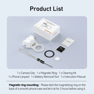Phone Camera Shoot Hand Grip Magnetic Smart Phone Holder Shooting Aid Remote Control Handle for Iphone Android Phone
