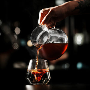 Hill Coffee Server Guide Extraction Pour over Coffee Server Ergonomic Handle High-Borosilicate Glass for Barista