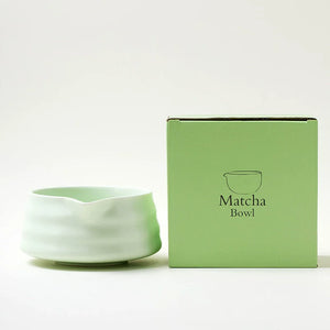 2 Pieces Traditional Japanese Matcha Bowl and Whisk Holder Tea Bowl with Pouring Spout for Office Table Tea Ceremony Party Gift