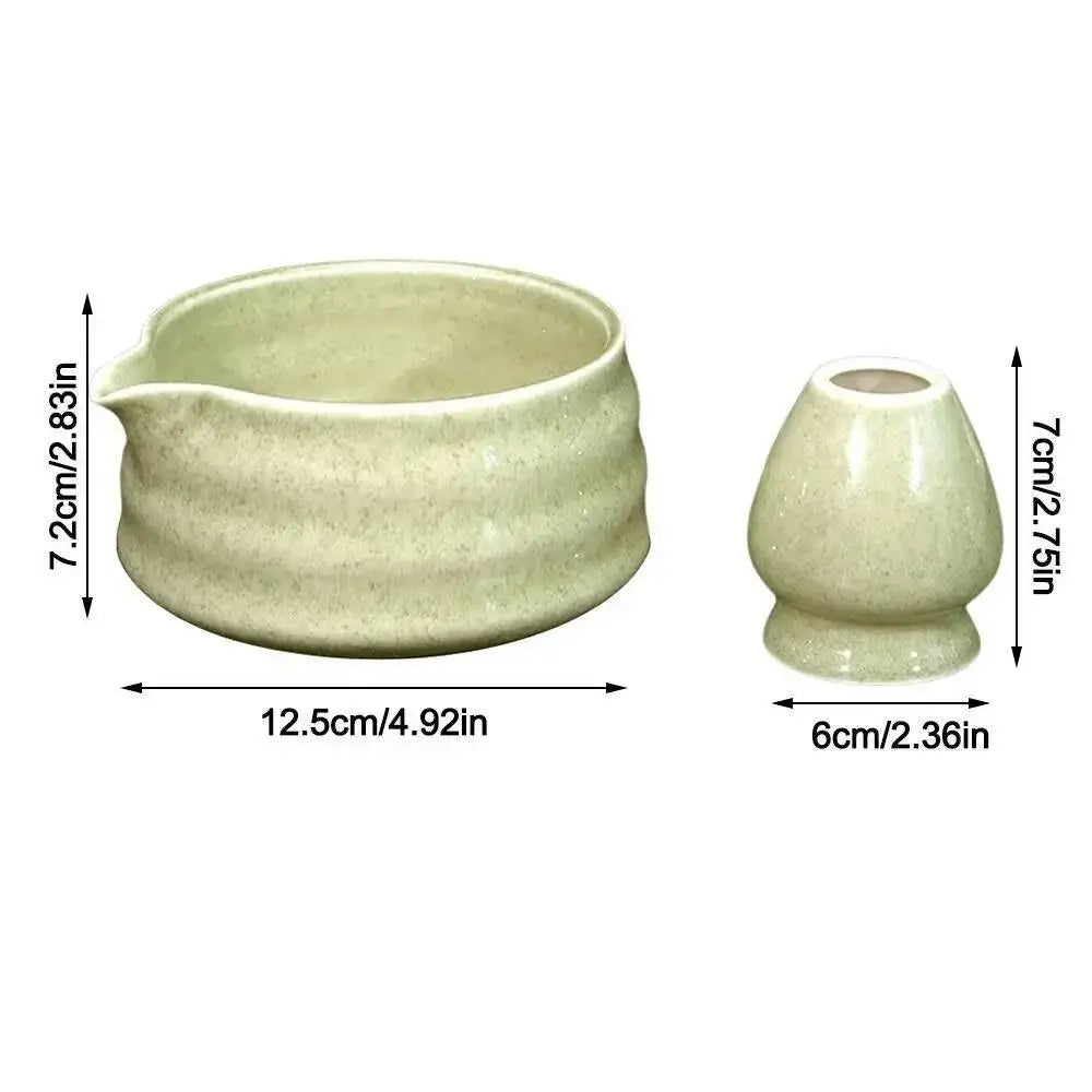 Large-Capacity Ceramic Matcha Bowl with Smooth Finish – Heat-Resistant, Ideal for Tea, Soup, Salads