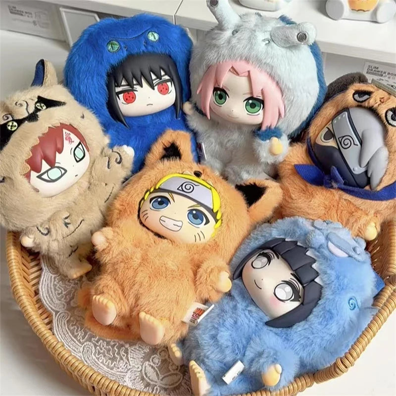 New Naruto Blind Box Shippuden Beast Party Series Plush Doll Cute Hand-Made Custom Gift Ornaments for Men and Women ﻿