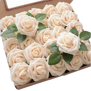 Artificial Foam Roses – 15/25/100pcs Fake Flowers for Weddings, Bouquets, Centerpieces & Valentine’s or Mother’s Day Gifts