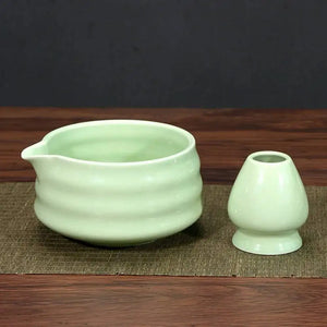 Large-Capacity Ceramic Matcha Bowl with Smooth Finish – Heat-Resistant, Ideal for Tea, Soup, Salads