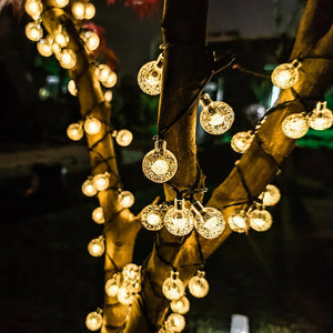 Solar Bubble Ball String Lights – Waterproof Outdoor LED Orbs for Patio, Garden, Christmas & Holiday Parties