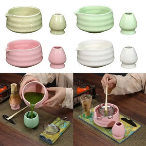 Large-Capacity Ceramic Matcha Bowl with Smooth Finish – Heat-Resistant, Ideal for Tea, Soup, Salads
