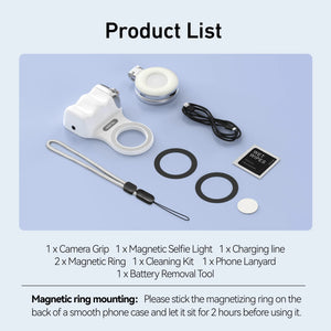 Phone Camera Shoot Hand Grip Magnetic Smart Phone Holder Shooting Aid Remote Control Handle for Iphone Android Phone
