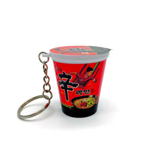 Simulation Instant Noodles Keychain on the Phone Mini Snacks Pendant Bag Pendant Christmas Gifts for the New Year