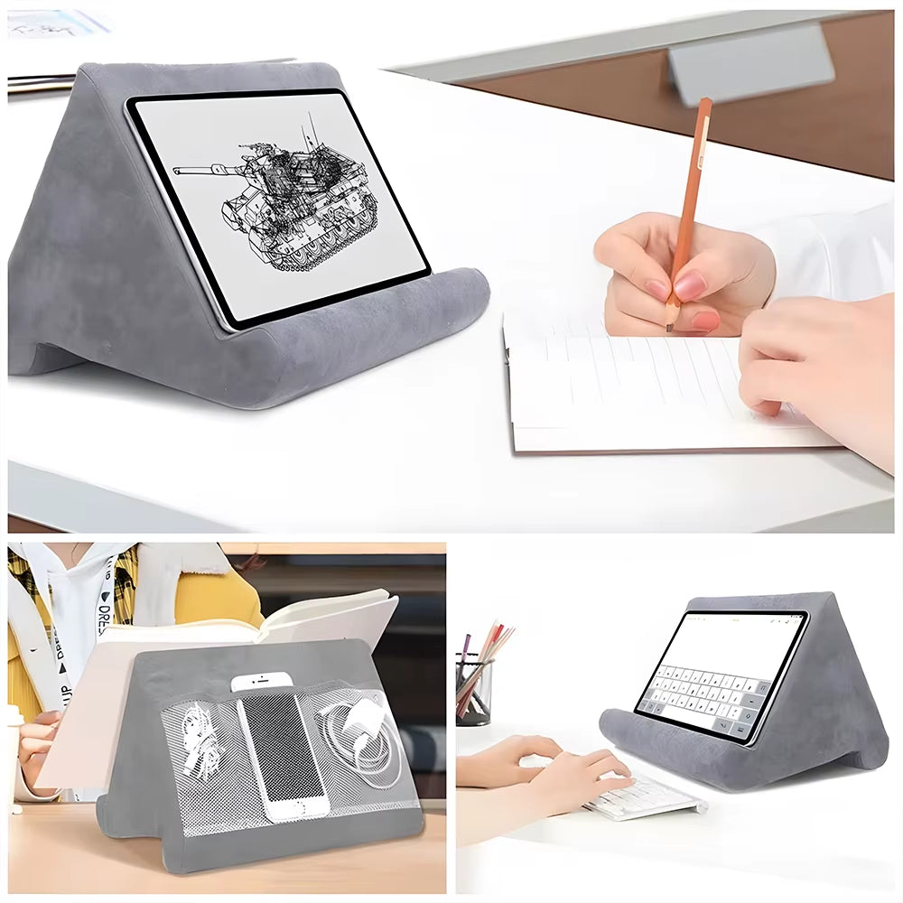 Sponge Pillow Tablet Holder for Ipad Samsung Huawei Tablet Holder Mobile Phone Support Pillow Multi-Angle Reading Stand