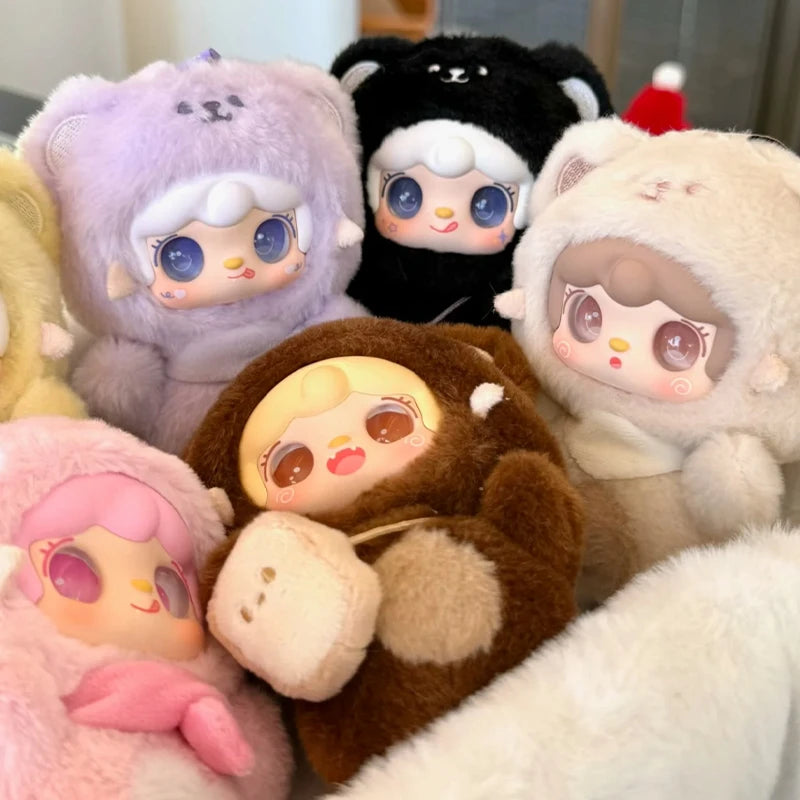 Yooki 4Th Generation Blind Box Take a Bit Small Bear Series Plush Toys Exquisite Doll Keychain Backpack Pendant Mystery Box Gift